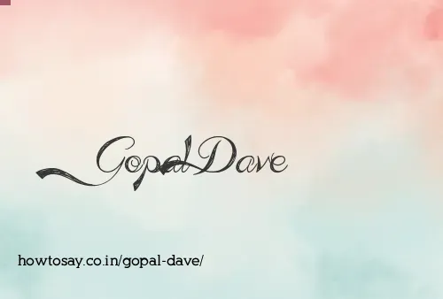 Gopal Dave