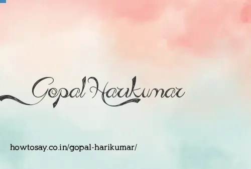 Gopal Harikumar