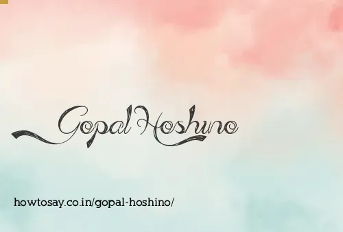 Gopal Hoshino