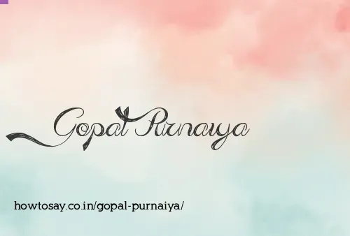 Gopal Purnaiya