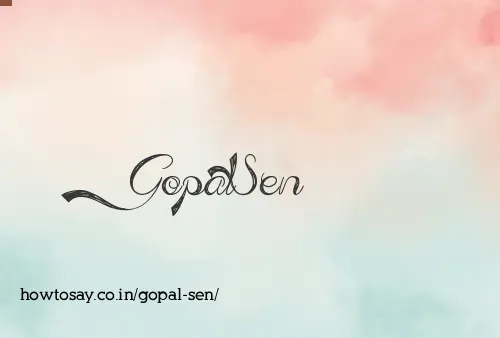 Gopal Sen