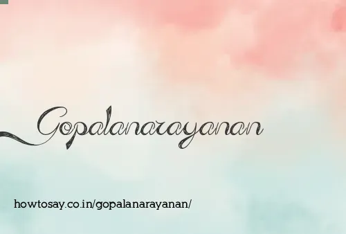 Gopalanarayanan