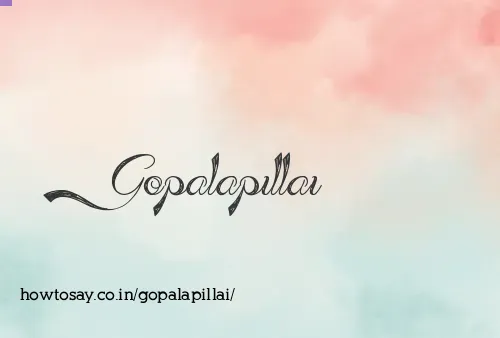 Gopalapillai