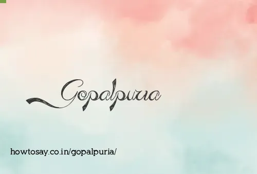 Gopalpuria