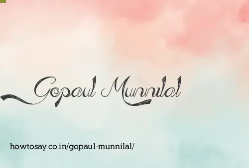 Gopaul Munnilal