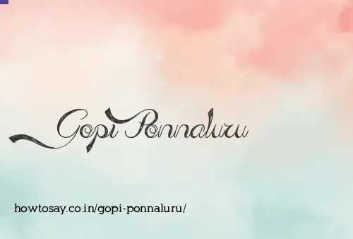 Gopi Ponnaluru