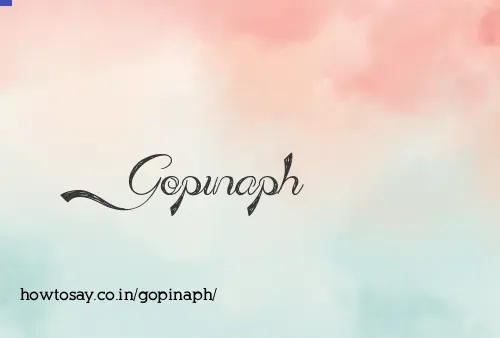Gopinaph