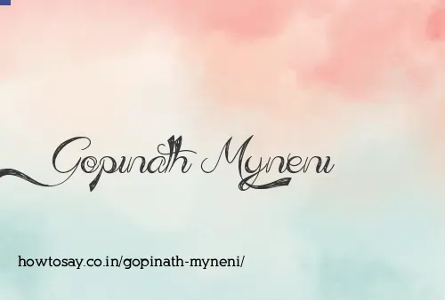 Gopinath Myneni