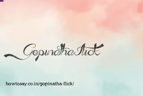 Gopinatha Flick