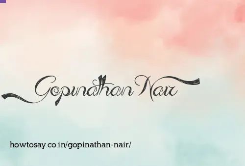 Gopinathan Nair
