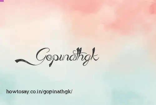 Gopinathgk