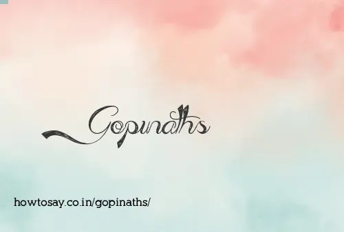 Gopinaths