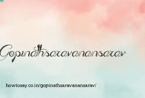 Gopinathsaravanansarav