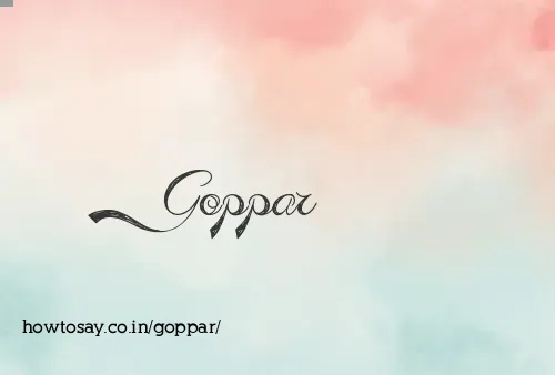 Goppar
