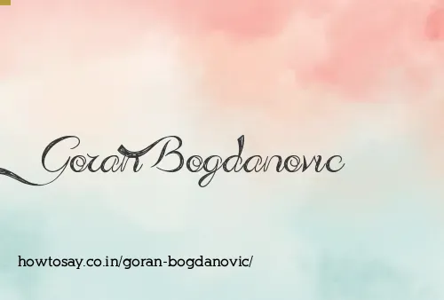 Goran Bogdanovic