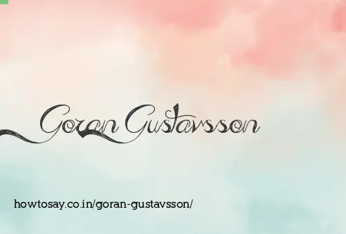 Goran Gustavsson