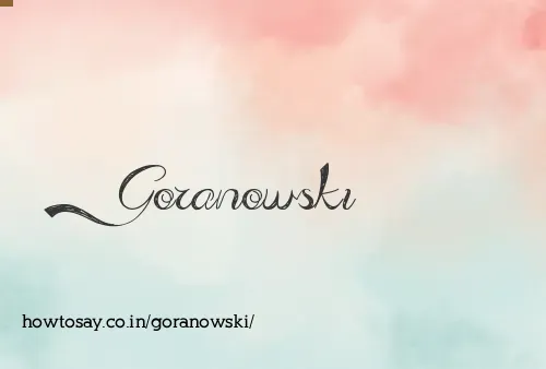 Goranowski
