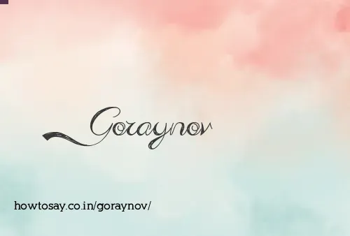 Goraynov
