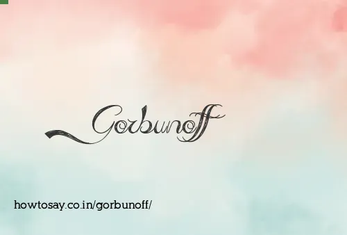 Gorbunoff