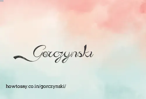 Gorczynski