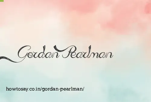 Gordan Pearlman