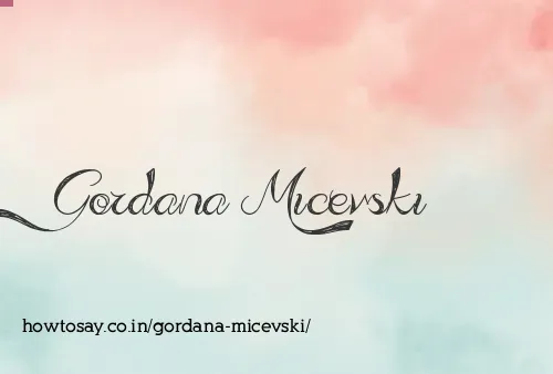 Gordana Micevski