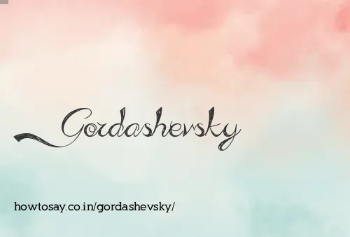 Gordashevsky