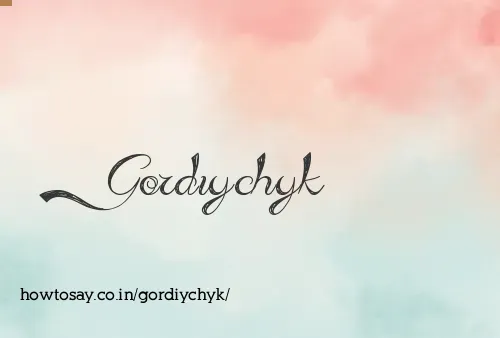 Gordiychyk
