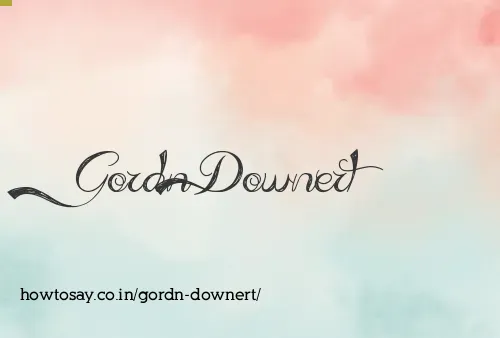 Gordn Downert