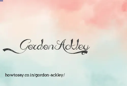 Gordon Ackley