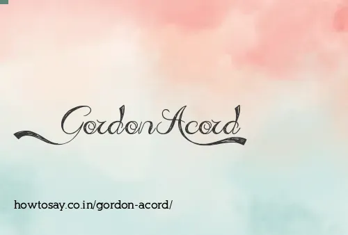 Gordon Acord