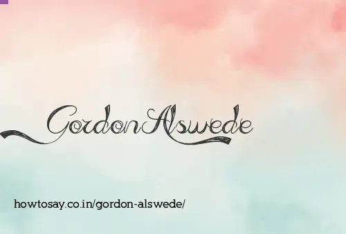 Gordon Alswede