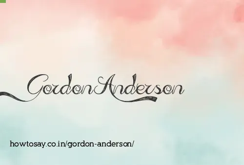 Gordon Anderson
