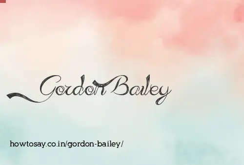 Gordon Bailey