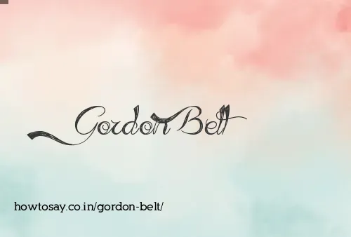 Gordon Belt
