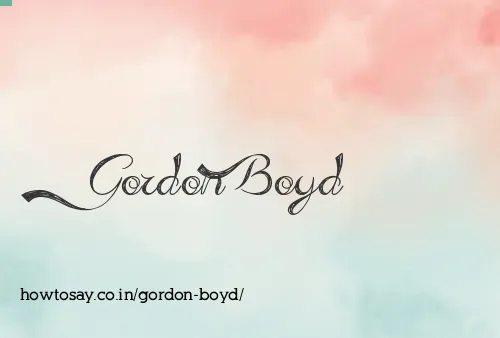 Gordon Boyd