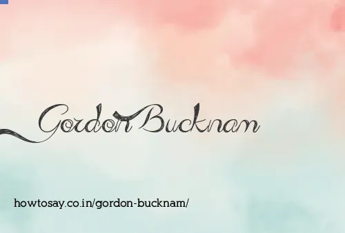 Gordon Bucknam