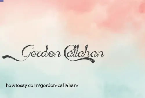 Gordon Callahan