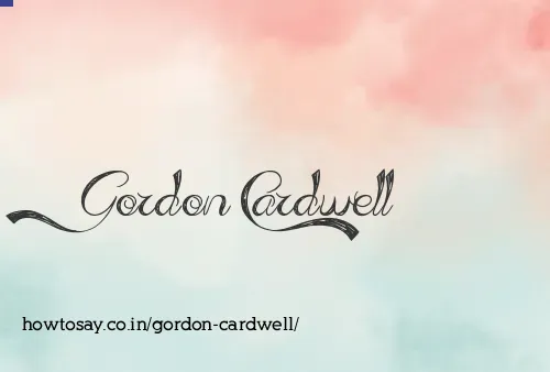 Gordon Cardwell