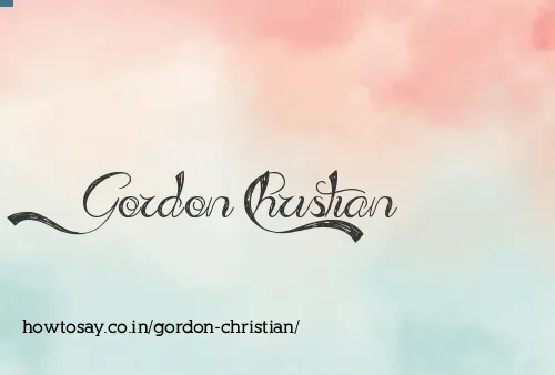 Gordon Christian