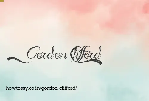 Gordon Clifford