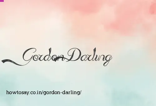 Gordon Darling