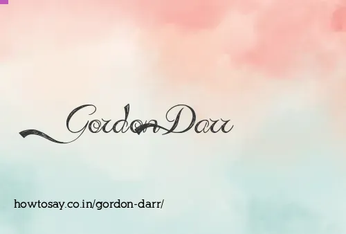 Gordon Darr
