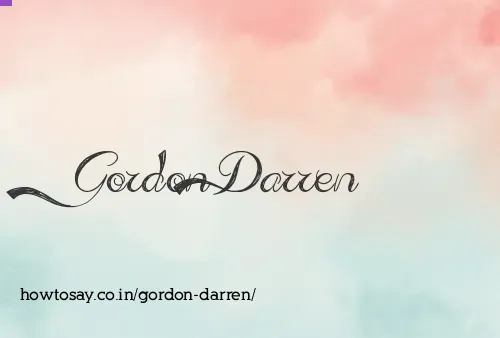 Gordon Darren