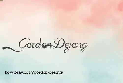 Gordon Dejong