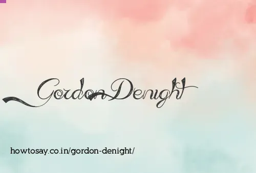 Gordon Denight