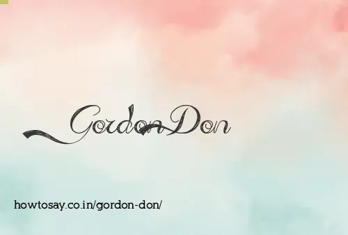 Gordon Don