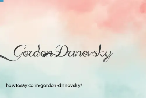 Gordon Drinovsky