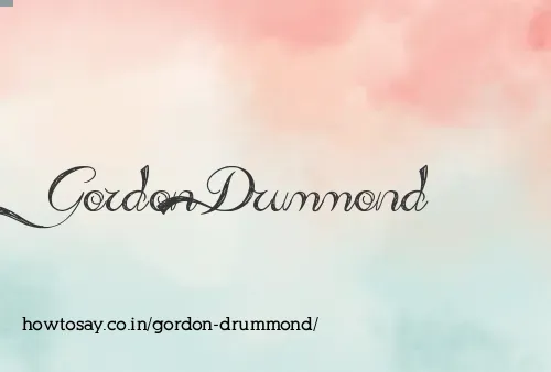 Gordon Drummond