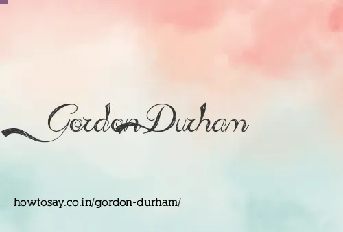 Gordon Durham